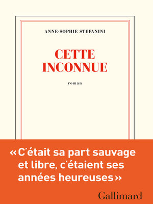 cover image of Cette inconnue